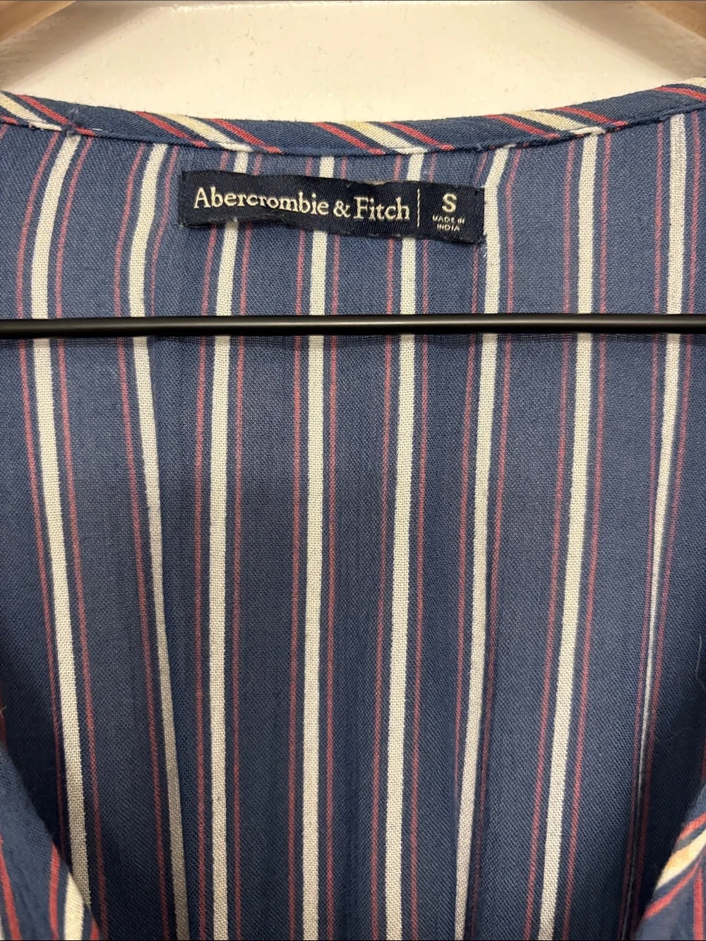 Abercrombie & Fitch Navy Striped Maxi Dress